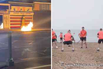 England rugby team evacuated from Brighton hotel after manhole fire