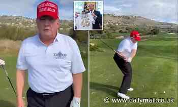 Trump claims he's he 45th and 47th president during golf outing in hint at another run