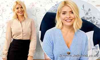 Holly Willoughby looks stylish as she launches her latest collection with Dunelm