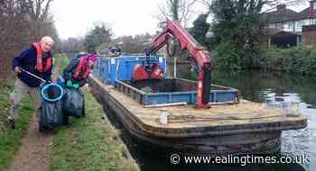 Southall 'litter cruise' nets boatload of rubbish
