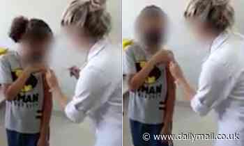 Brazilian mom records nurse FAKING her young son's COVID vaccination