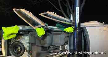 Car flips over in serious crash in Coventry - Coventry Live