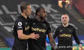 On This Day: Tomáš Souček and Craig Dawson goals see off Crystal Palace - West Ham United F.C.