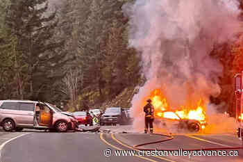 UPDATE: Sea to Sky Highway reopened after fiery crash - Creston Valley Advance