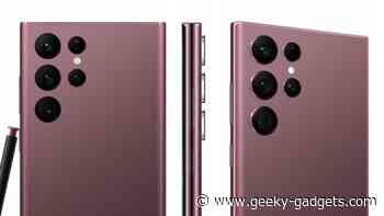 Samsung Galaxy S22 Ultra camera setup leaked
