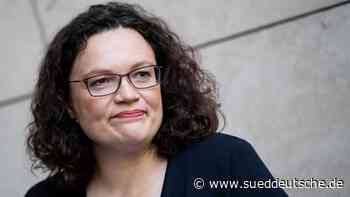 Andrea Nahles soll neue Chefin der Bundesagentur für Arbeit werden - Süddeutsche Zeitung - SZ.de