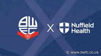 Nuffield Health Gym Bolton Partners with Wanderers - Bolton Wanderers