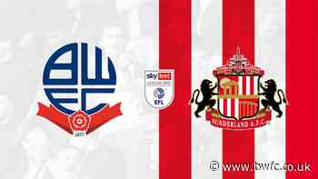 Back The Boys Against Sunderland! - News - Bolton Wanderers