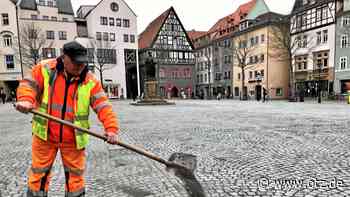 Gesteinsmehl gegen Parodontose des Markt-Pflasters in Jena