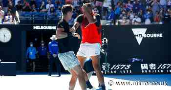 Nick Kyrgios celebrates wildly as box office doubles act reach Australian Open final
