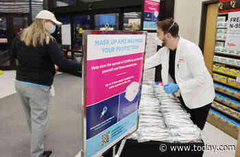 Which pharmacies will have free N-95 masks and when?
