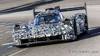 Porsche LMDh prototype tested on Weissach track with twin-turbo V8