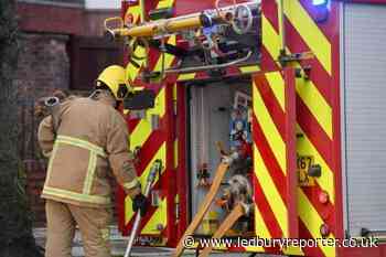 Firefighters tackle blaze in Herefordshire wood store