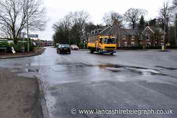 Road 'sinking' as United Utilities yet to fix water leak