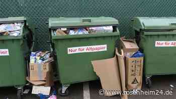 Vermüllte Wertstoffsammelinseln in Bruckmühl: Problem spitzt sich zu