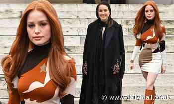Riverdale star Madelaine Petsch joins Noomi Rapace at the Fendi Couture show during PFW