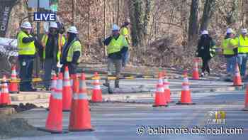 One Person Injured In Apparent Manhole Explosion In Baltimore - CBS Baltimore