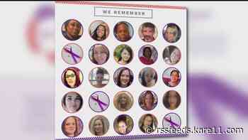 Public memorial held for 25 domestic violence victims killed by their partners last year