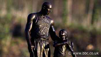 Statue of Bryant and daughter placed at crash site
