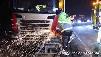 Sekundenschlaf: LKW-Unfall auf der A17 - Radio Dresden