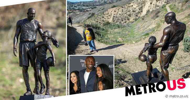 Kobe Bryant and daughter Gianna memorialized in statue at helicopter crash site on second anniversary