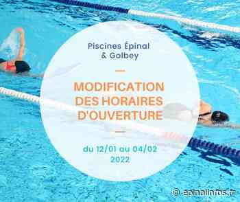 Modification des horaires d'ouverture des piscines d'Epinal et de Golbey - Epinal infos - Epinal Infos