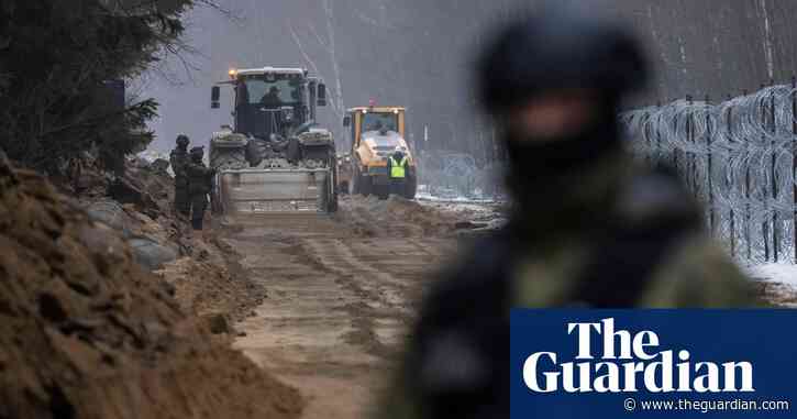 Poland starts building wall through protected forest at Belarus border