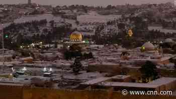 Rare snowfall turns Jerusalem into winter wonderland