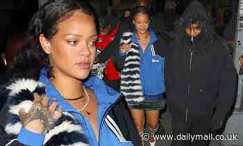 Rihanna spotted holding hands with boyfriend ASAP Rocky after a dinner date at Pastis