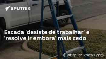 Escada 'desiste de trabalhar' e 'resolve ir embora' mais cedo - Sputnik Brasil