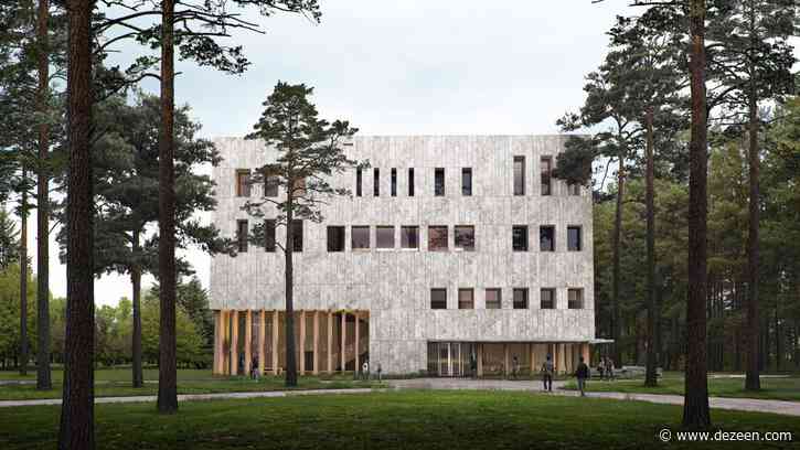 Powerhouse Company creates serene mass-timber lecture hall for Tilburg University