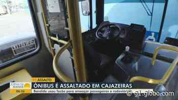 Homem usa facão para assaltar passageiros de ônibus em Cajazeiras, em Salvador - G1