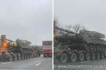 Commuters stunned as tanks spotted rumbling down M4 - This Is Wiltshire