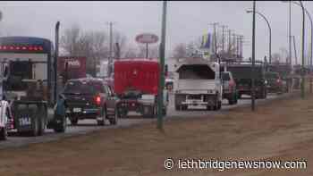 Trucker freedom convoy rolls through Medicine Hat - Lethbridge News Now