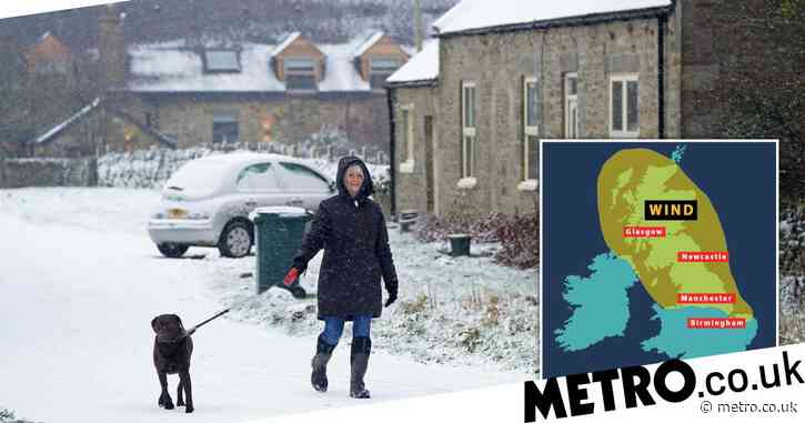 Storm Malik to hit UK with severe gales before snowfall of up to 4 inches