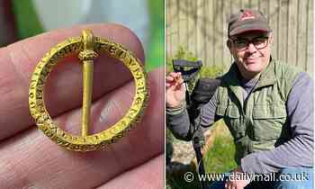Metal detectorist finds unique £5,000 medieval brooch in ploughed field