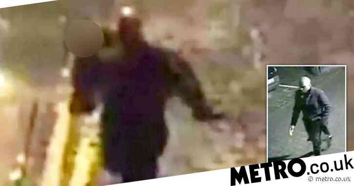 Chilling CCTV captures rapist carrying victim through city centre
