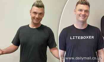 Nick Carter shows off his lean figure after his 10 pound weight loss