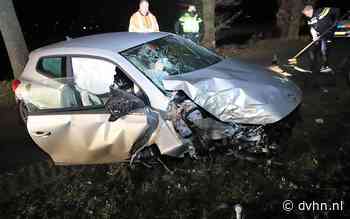 Automobilist ramt boom op Mussel-A-Kanaal Oostzijde in Mussel en raakt gewond - Dagblad van het Noorden