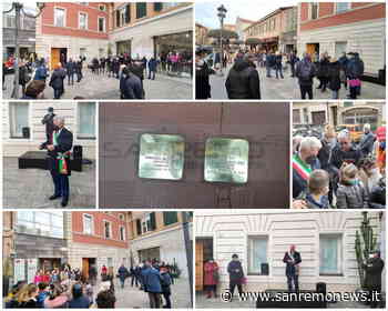 Ventimiglia: inaugurate stamattina le due pietre di inciampo intitolate a Marco ed Ettore Bassi (Foto e Video) - SanremoNews.it