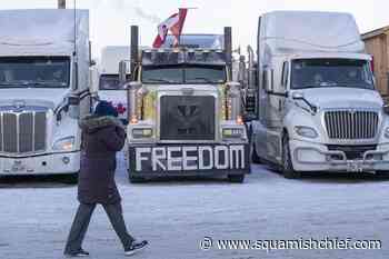 Trucker convoy leaves Kingston heading for weekend rally in Ottawa - Squamish Chief