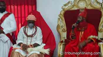 Olu of Warri visits 105-yr-old Delta monarch, says date of birth symbolic - Tribune Online