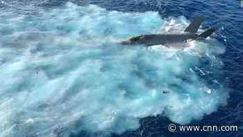 Images show $100 million new US Navy warplane crashing into the sea