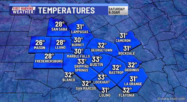 Freeze tonight ahead of a sunny and warmer weekend