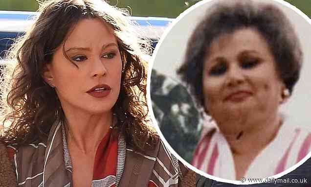 Sofia Vergara transforms into Griselda Blanco on set of Netflix crime drama - Daily Mail