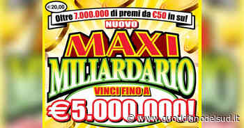 Maxi vincita al Gratta & Vinci: a Crotone biglietto da 5 milioni di euro - Il Quotidiano del Sud - Quotidiano del Sud