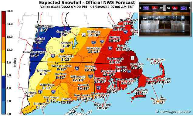 US East Coast to be hit by powerful winter storm with 2,252 flights already grounded - Daily Mail