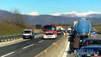 Bombola di acetilene perde gas, traffico fermo e code sull'A25 Pescara-Roma - IlPescara