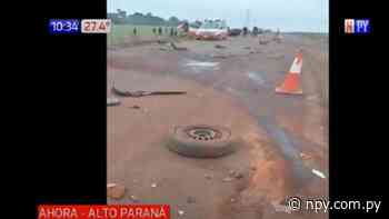 Conductor muere aplastado en accidente de tránsito en Ñacunday | Noticias Paraguay - NPY