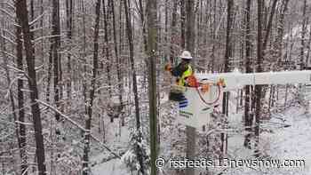 Dominion Energy says 'wet' snowfall, gusty winds could cause issues, crews on standby